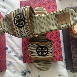 Tory Burch Espadrille Wedge Slide Sandals